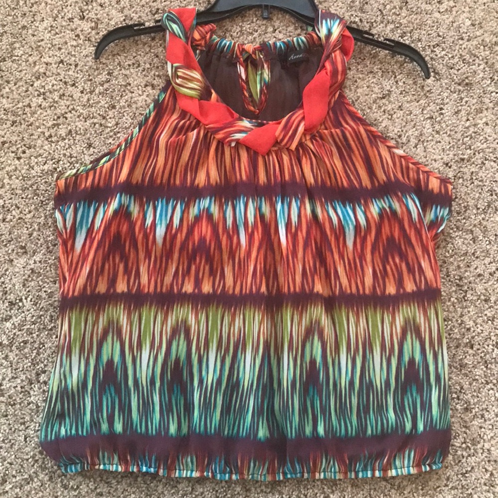 HeartSOUL Braided Collar Tank Top
